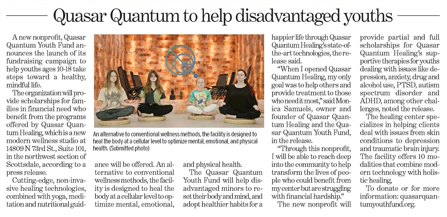 Quasar Quantum to help disadvantaged youths