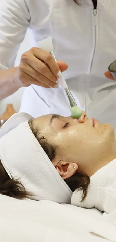 Person getting a spa treatment