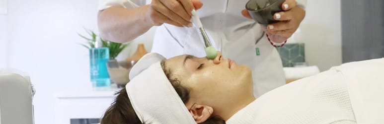 Person getting a spa treatment