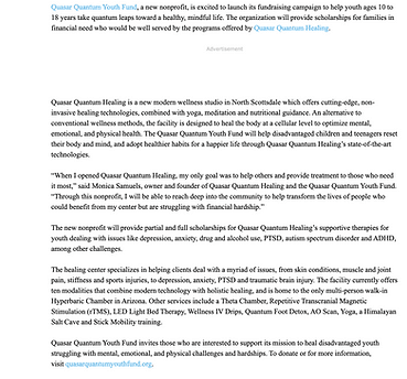 New Nonprofit Aims to Help Disadvantaged Youth Lead Healthy, Mindful Lives