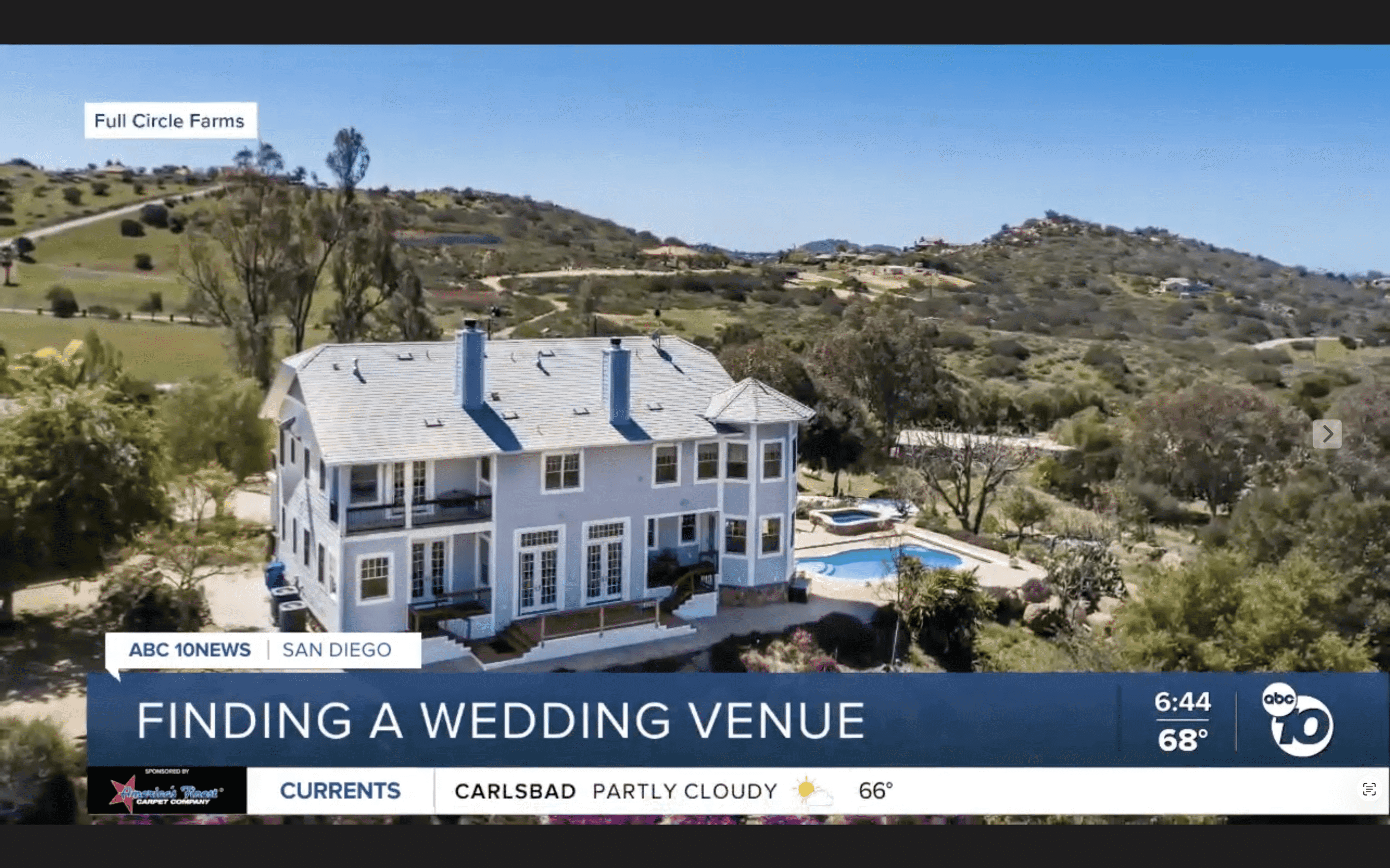 Full Circle Farms: Airbnb Weddings (ABC 10News San Diego)