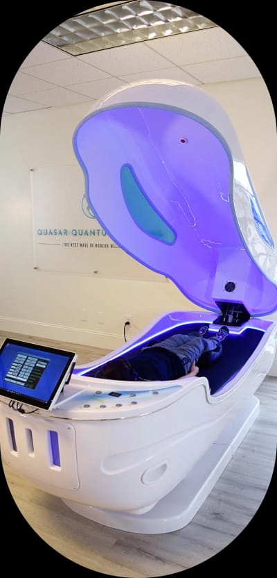 Theta chamber with a person inside