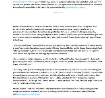 New Nonprofit Aims to Help Disadvantaged Youth Lead Healthy, Mindful Lives