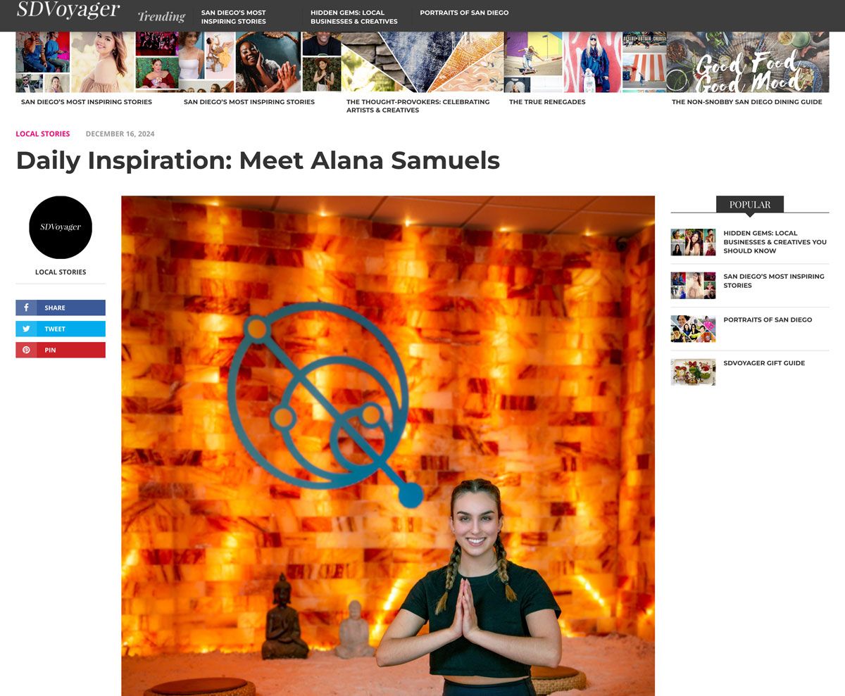 Alana Samuels for San Diego Voyager