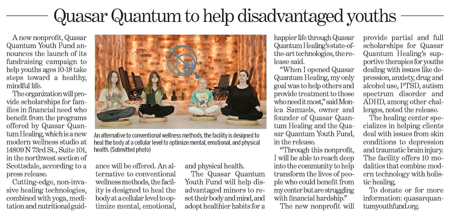 Quasar Quantum to help disadvantaged youths