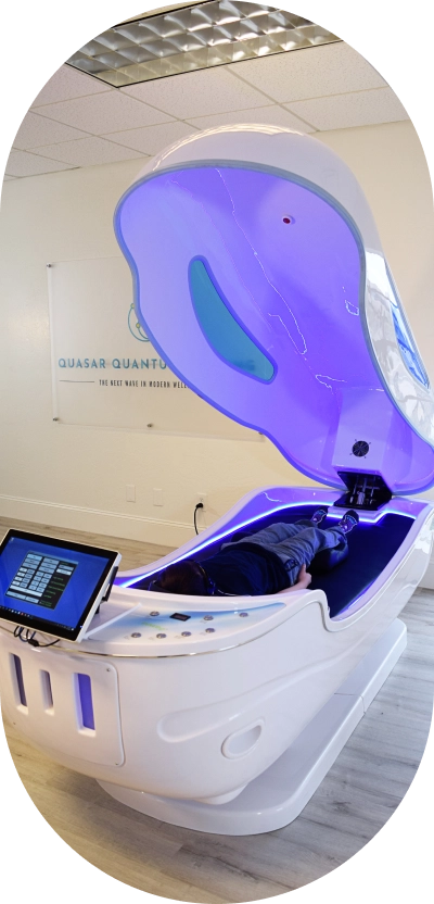 Theta chamber with a person inside